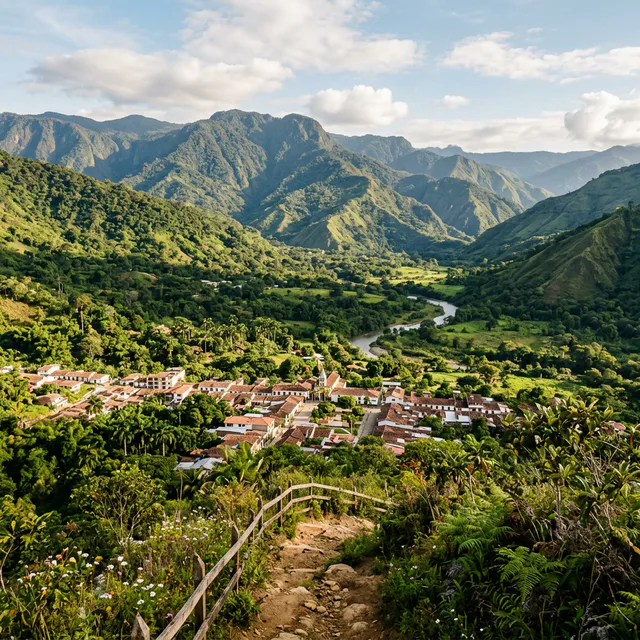 Travel view representing Tena in Cundinamarca, Colombia