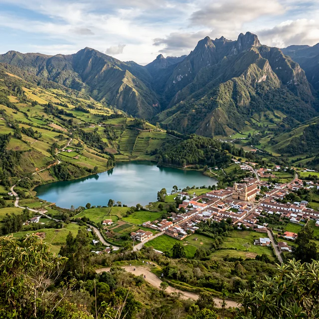 Travel view representing Ubaque in Cundinamarca, Colombia