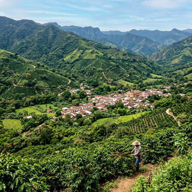 Travel view representing Viotá in Cundinamarca, Colombia