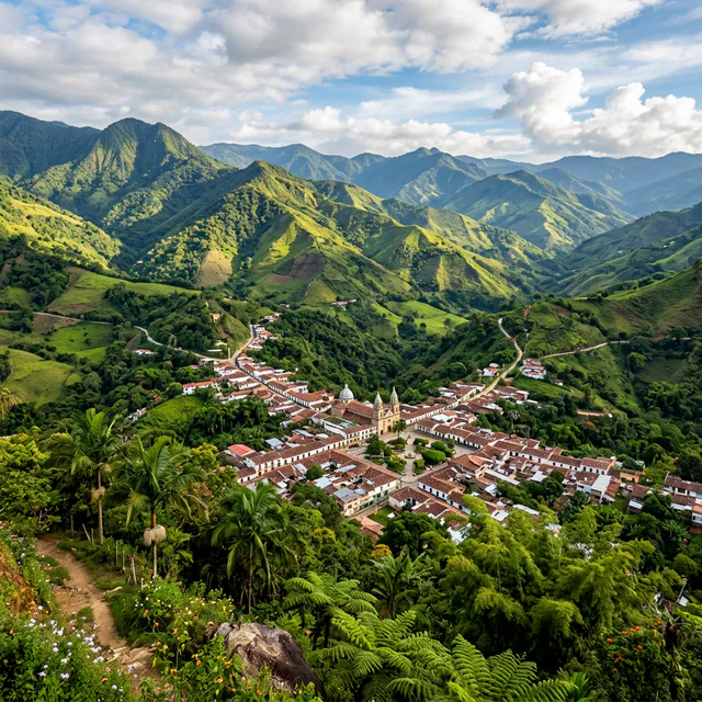 Travel view representing Yacopí in Cundinamarca, Colombia