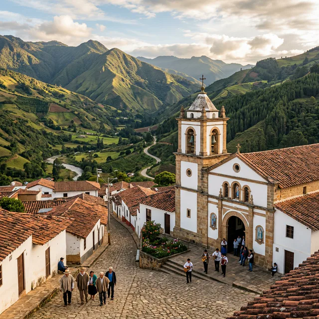 Travel view representing Zipacón in Cundinamarca, Colombia