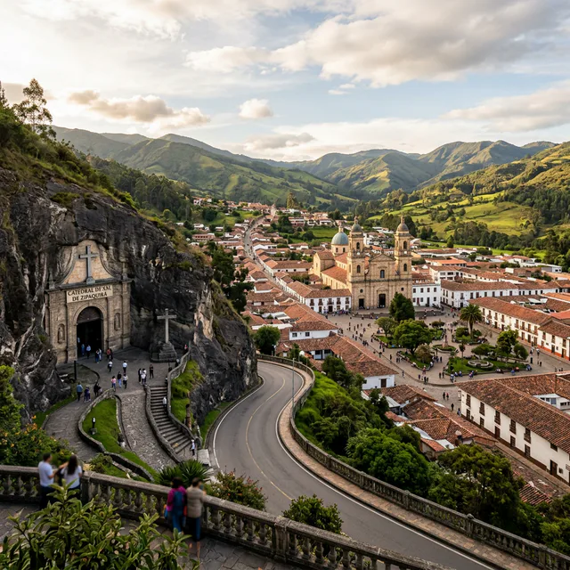 Travel view representing Zipaquirá in Cundinamarca, Colombia
