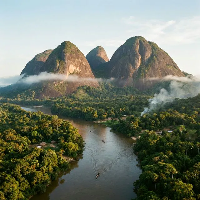 Travel view representing Inírida in Guainía, Colombia