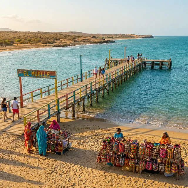 Travel view representing Riohacha in La Guajira, Colombia