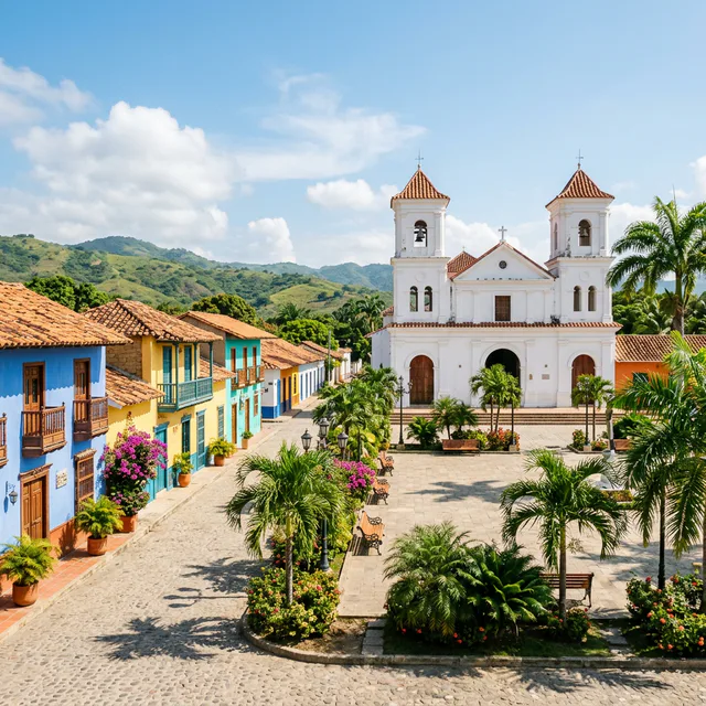 Travel view representing Concordia in Magdalena, Colombia