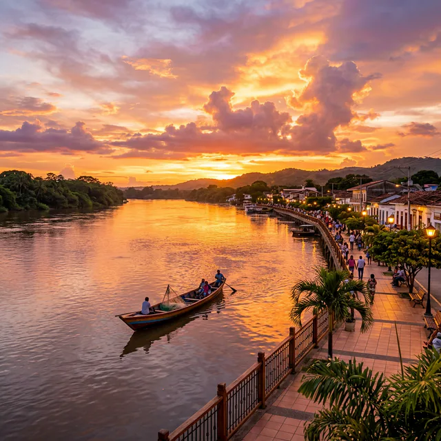 Travel view representing El Banco in Magdalena, Colombia