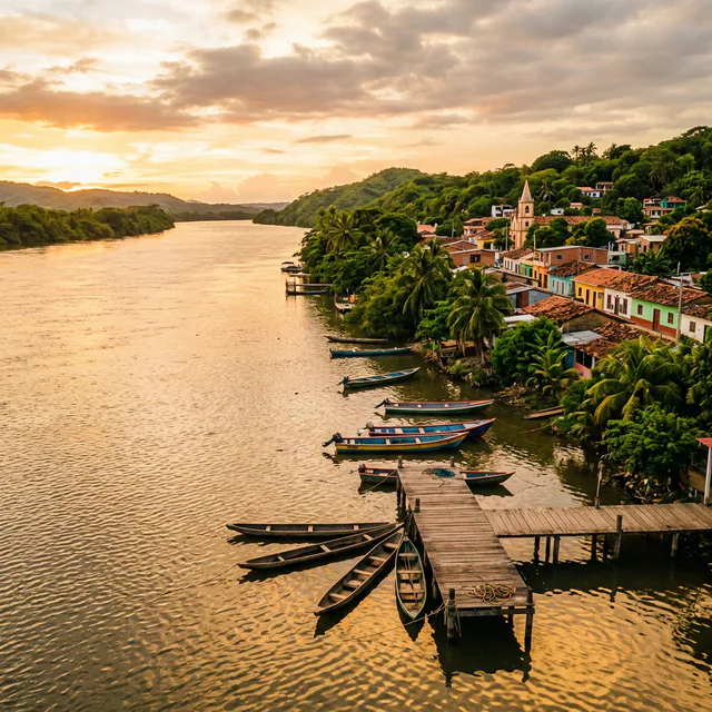 Travel view representing El Piñon in Magdalena, Colombia
