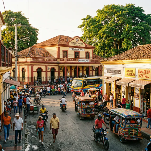 Travel view representing Fundación in Magdalena, Colombia