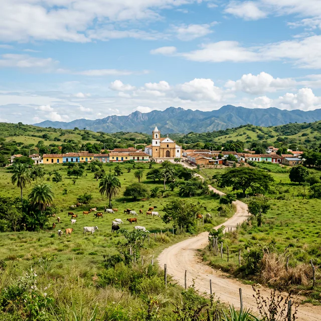 Travel view representing Sabanas de San Angel in Magdalena, Colombia