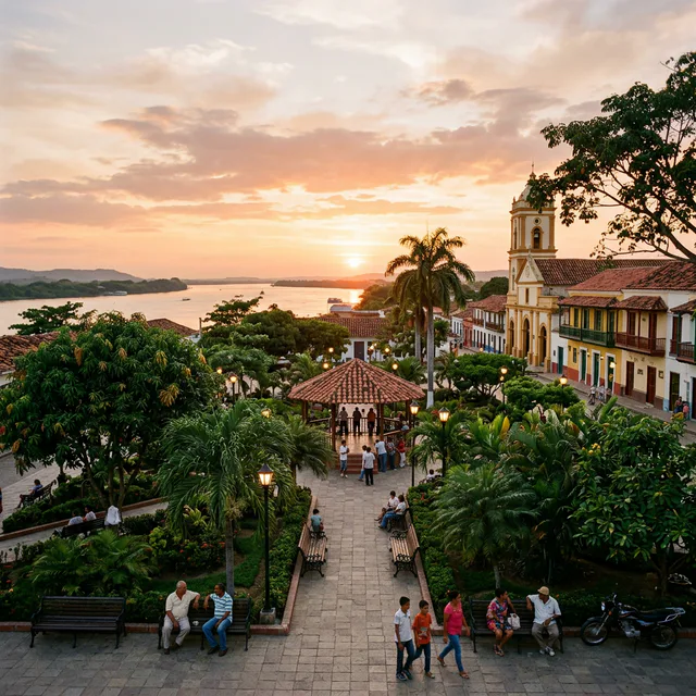 Travel view representing Salamina in Magdalena, Colombia