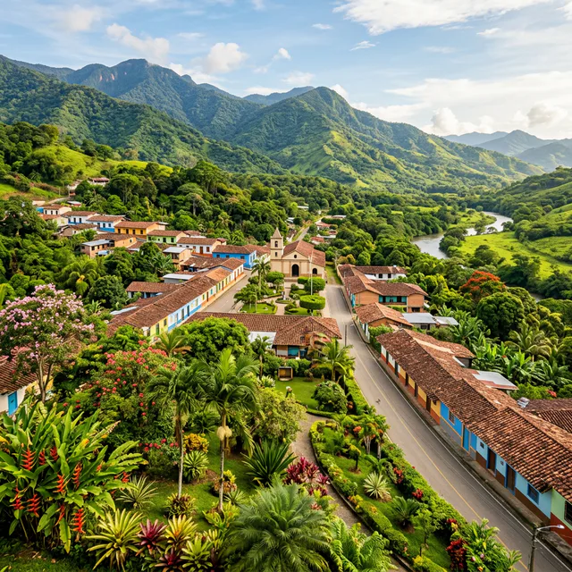 Travel view representing El Dorado in Meta, Colombia