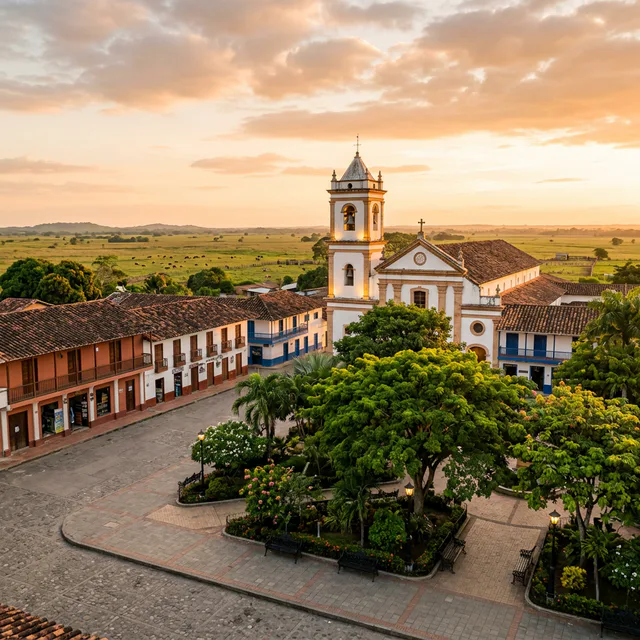 Travel view representing Guamal in Meta, Colombia