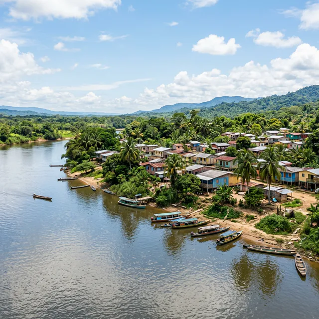 Travel view representing Puerto Concordia in Meta, Colombia
