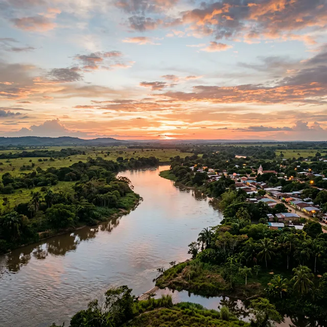 Travel view representing Puerto Lleras in Meta, Colombia