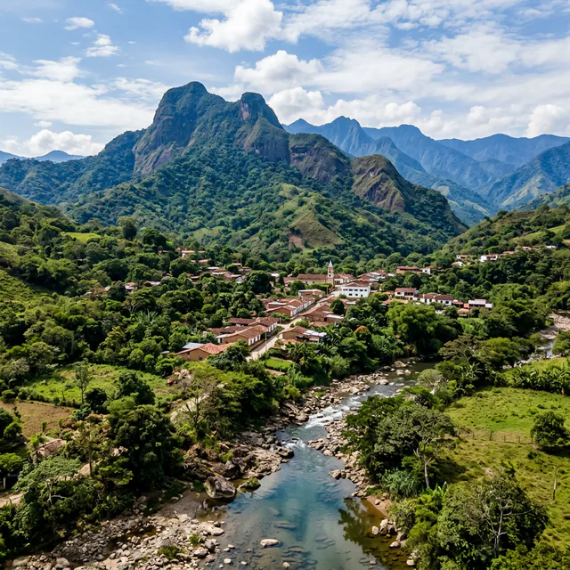 Travel view representing San Juan de Arama in Meta, Colombia