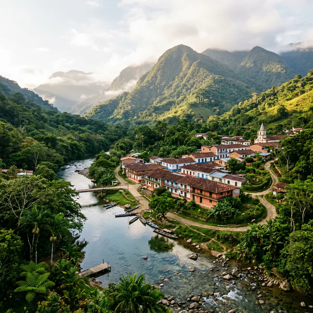 Travel view representing Uribe in Meta, Colombia