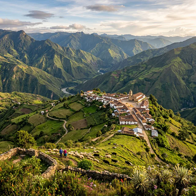 Travel view representing Contadero in Nariño, Colombia