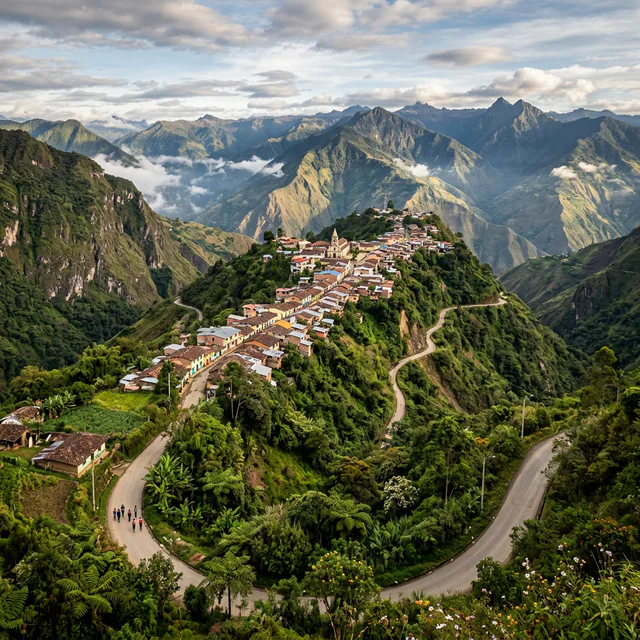 Travel view representing Cumbitara in Nariño, Colombia