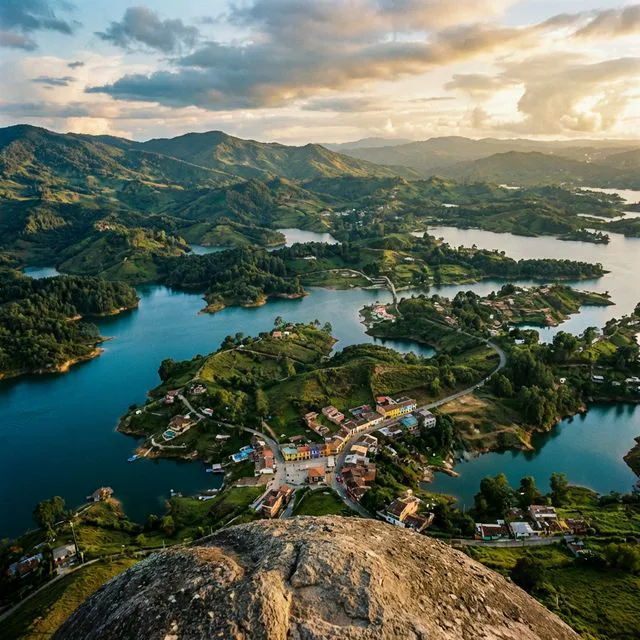 Travel view representing El Peñol in Nariño, Colombia