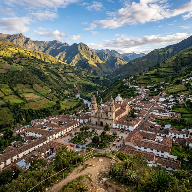 Travel view representing Funes in Nariño, Colombia