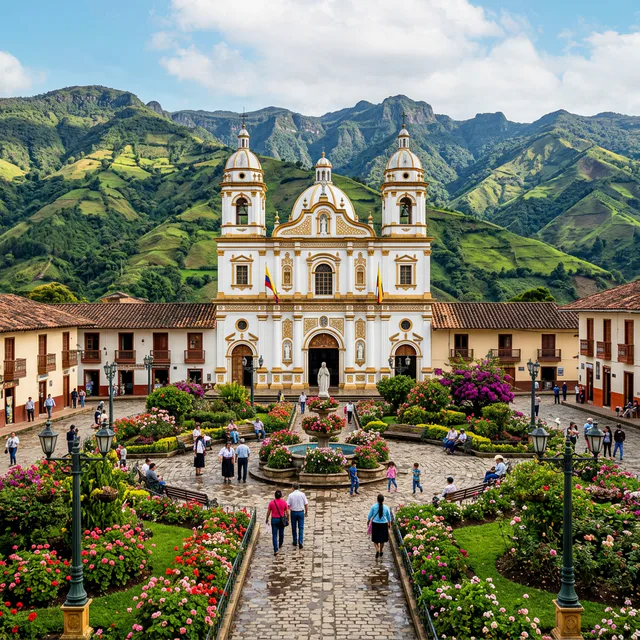 Travel view representing Gualmatán in Nariño, Colombia