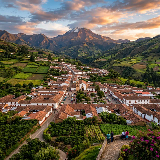 Travel view representing La Cruz in Nariño, Colombia