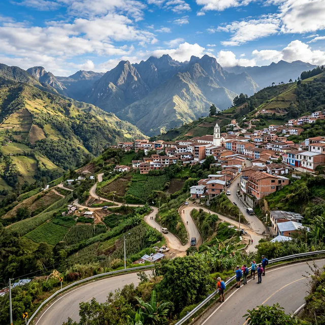 Travel view representing La Llanada in Nariño, Colombia
