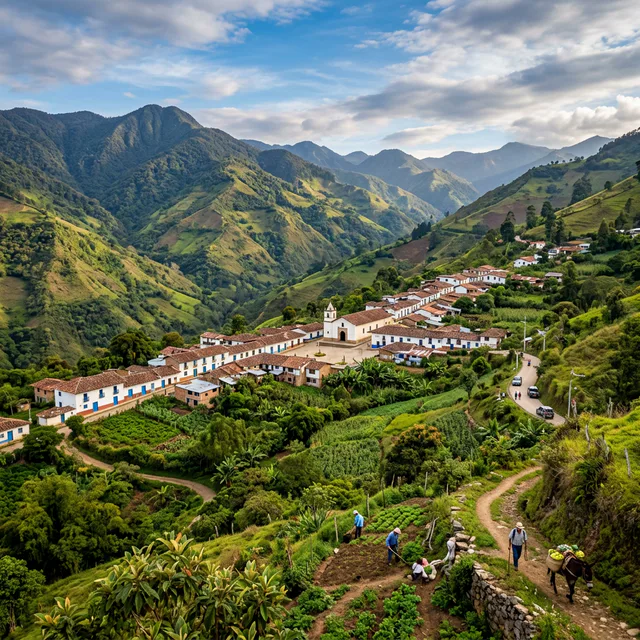 Travel view representing Providencia in Nariño, Colombia