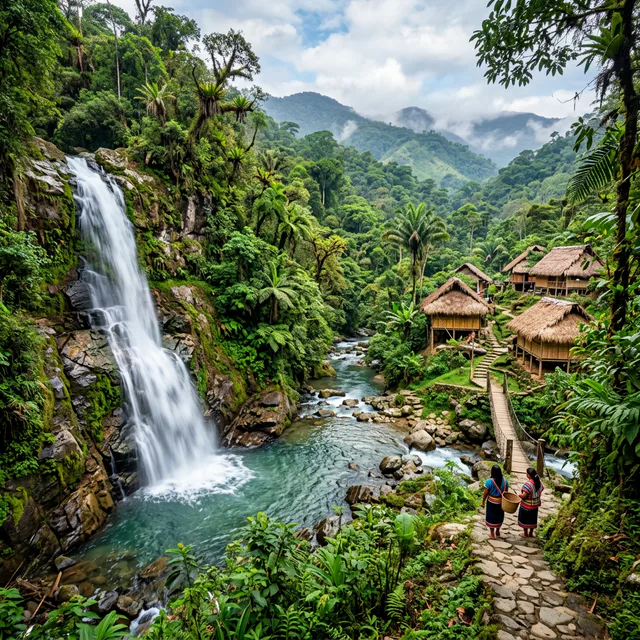Travel view representing Ricaurte in Nariño, Colombia