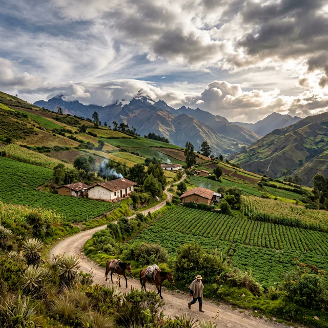 Travel view representing San Bernardo in Nariño, Colombia