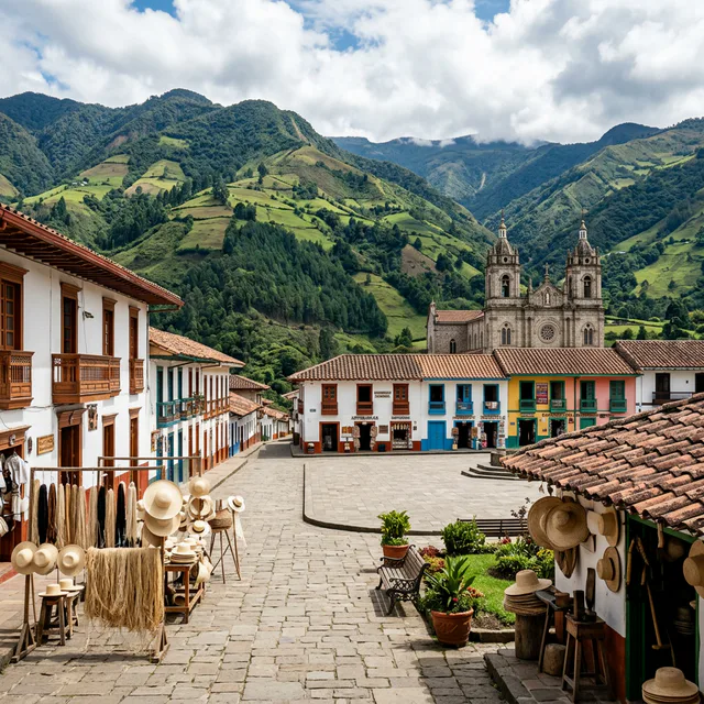 Travel view representing Sandoná in Nariño, Colombia