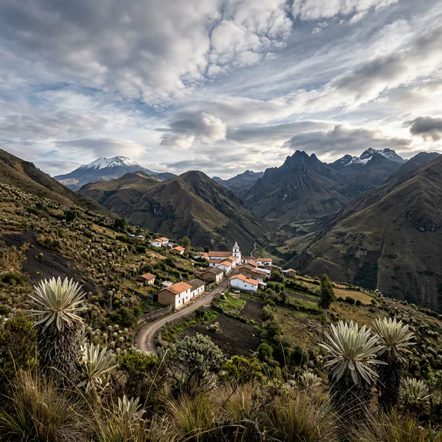 Travel view representing Sapuyes in Nariño, Colombia