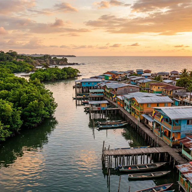 Travel view representing San Andrés de Tumaco in Nariño, Colombia