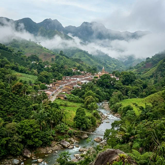 Travel view representing Arboledas in Norte de Santander, Colombia