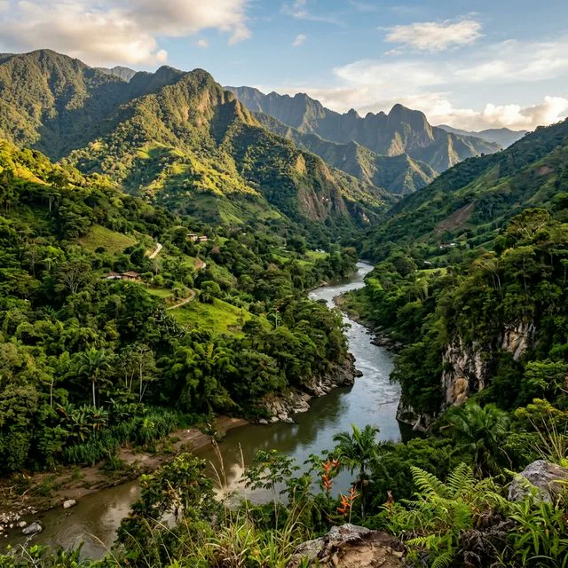 Travel view representing Sardinata in Norte de Santander, Colombia