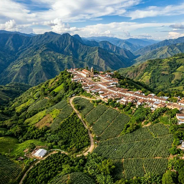 Travel view representing Teorama in Norte de Santander, Colombia