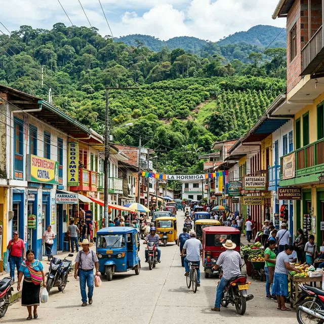 Travel view representing Valle de Guamez in Putumayo, Colombia