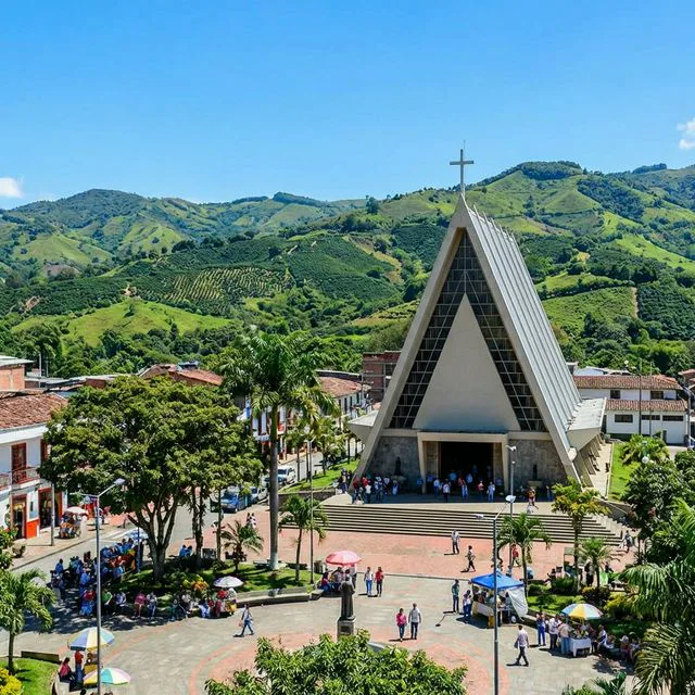 Travel view representing Armenia in Quindío, Colombia