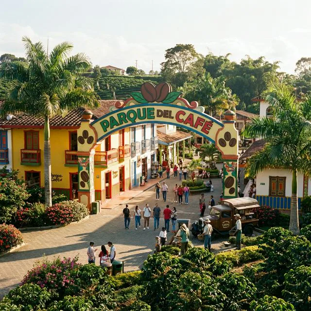 Travel view representing Montenegro in Quindío, Colombia