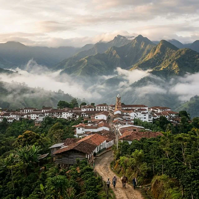 Travel view representing Santuario in Risaralda, Colombia