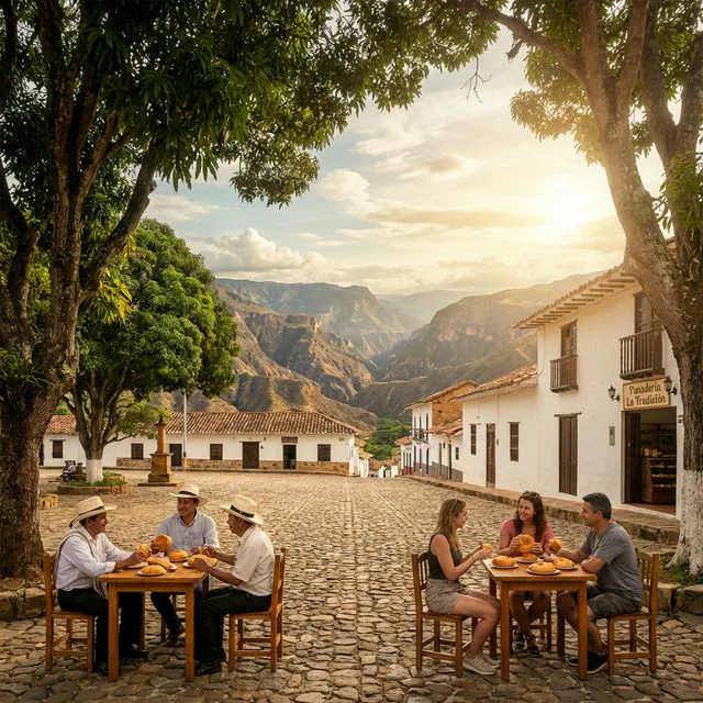 Travel view representing Aratoca in Santander, Colombia