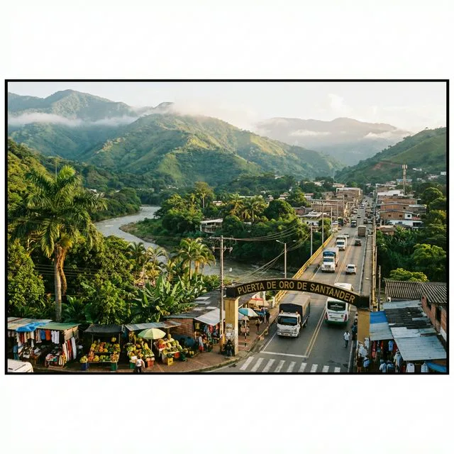 Travel view representing Barbosa in Santander, Colombia