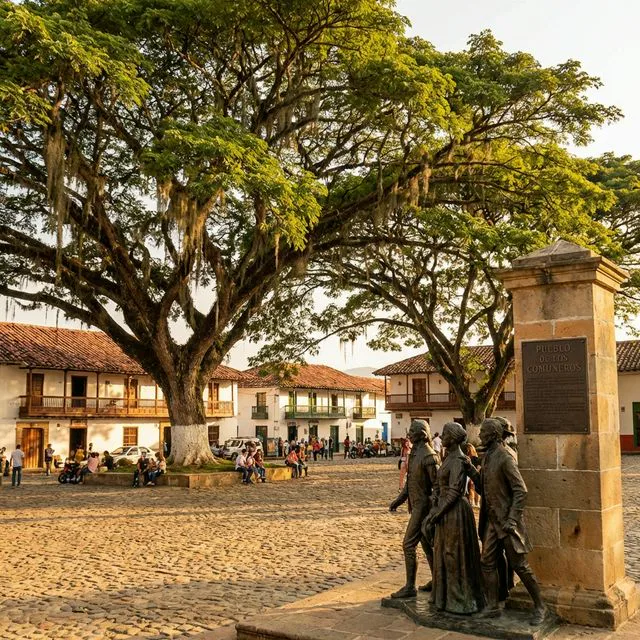 Travel view representing Charalá in Santander, Colombia
