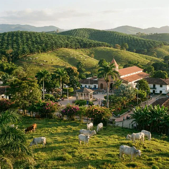 Travel view representing Cimitarra in Santander, Colombia