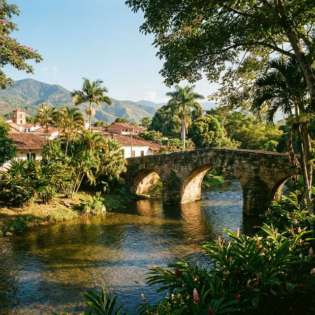 Travel view representing Coromoro in Santander, Colombia