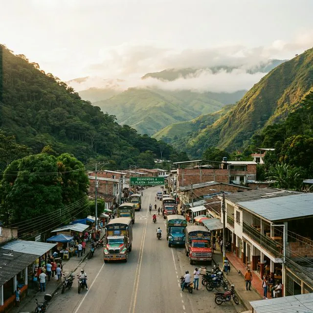 Travel view representing El Playón in Santander, Colombia