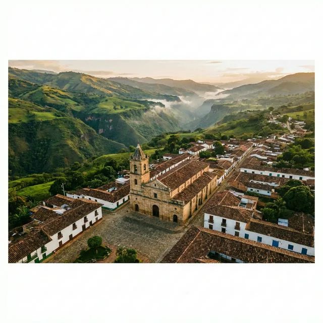 Travel view representing Galán in Santander, Colombia