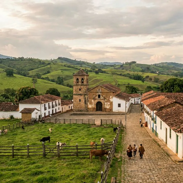 Travel view representing Jesús María in Santander, Colombia