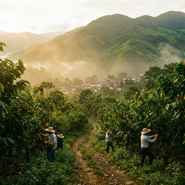 Travel view representing Landázuri in Santander, Colombia