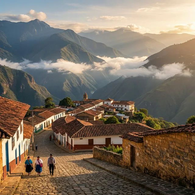 Travel view representing Macaravita in Santander, Colombia